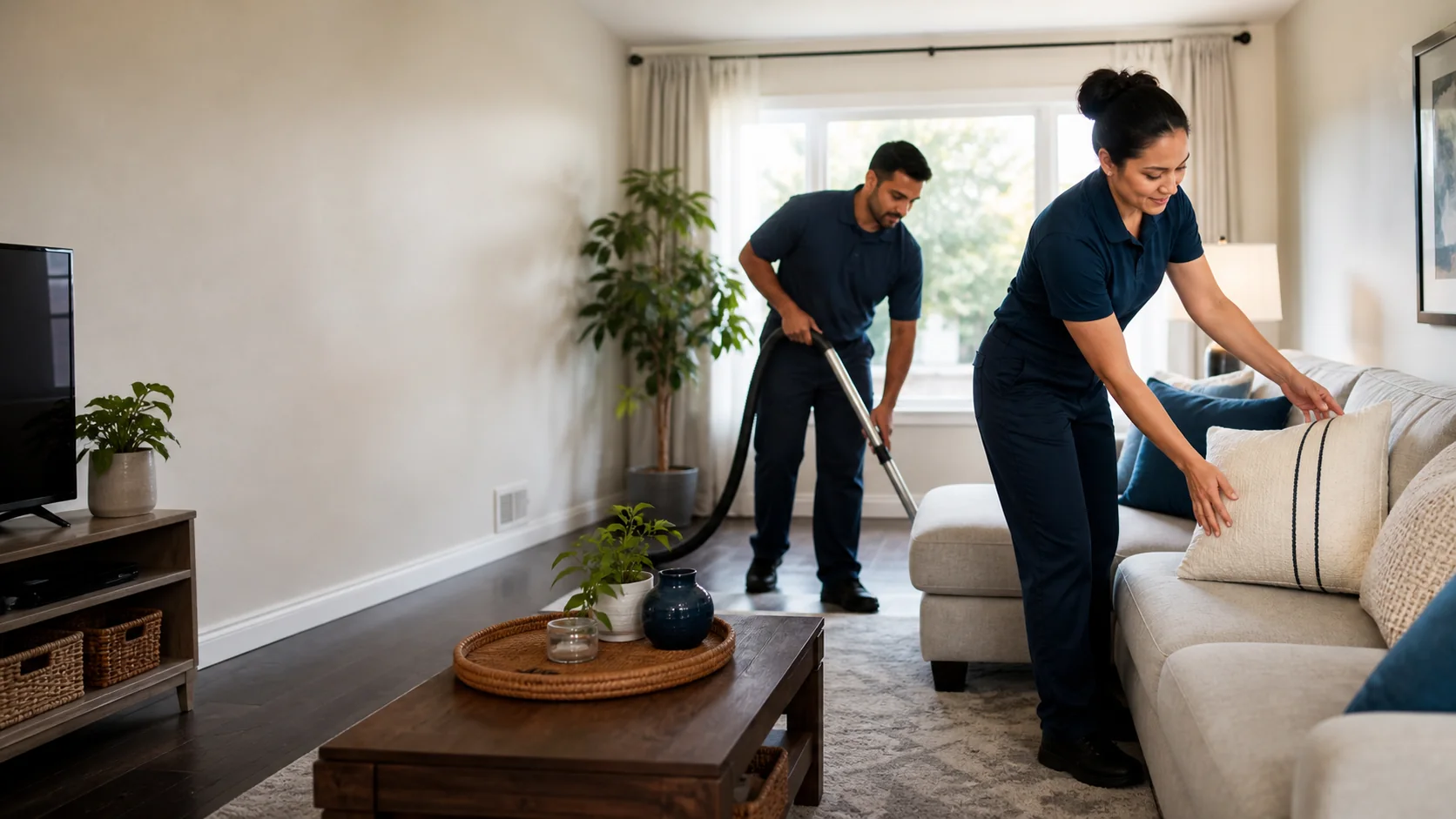 Spark & Stone cleaning professionals caring for a modern home
