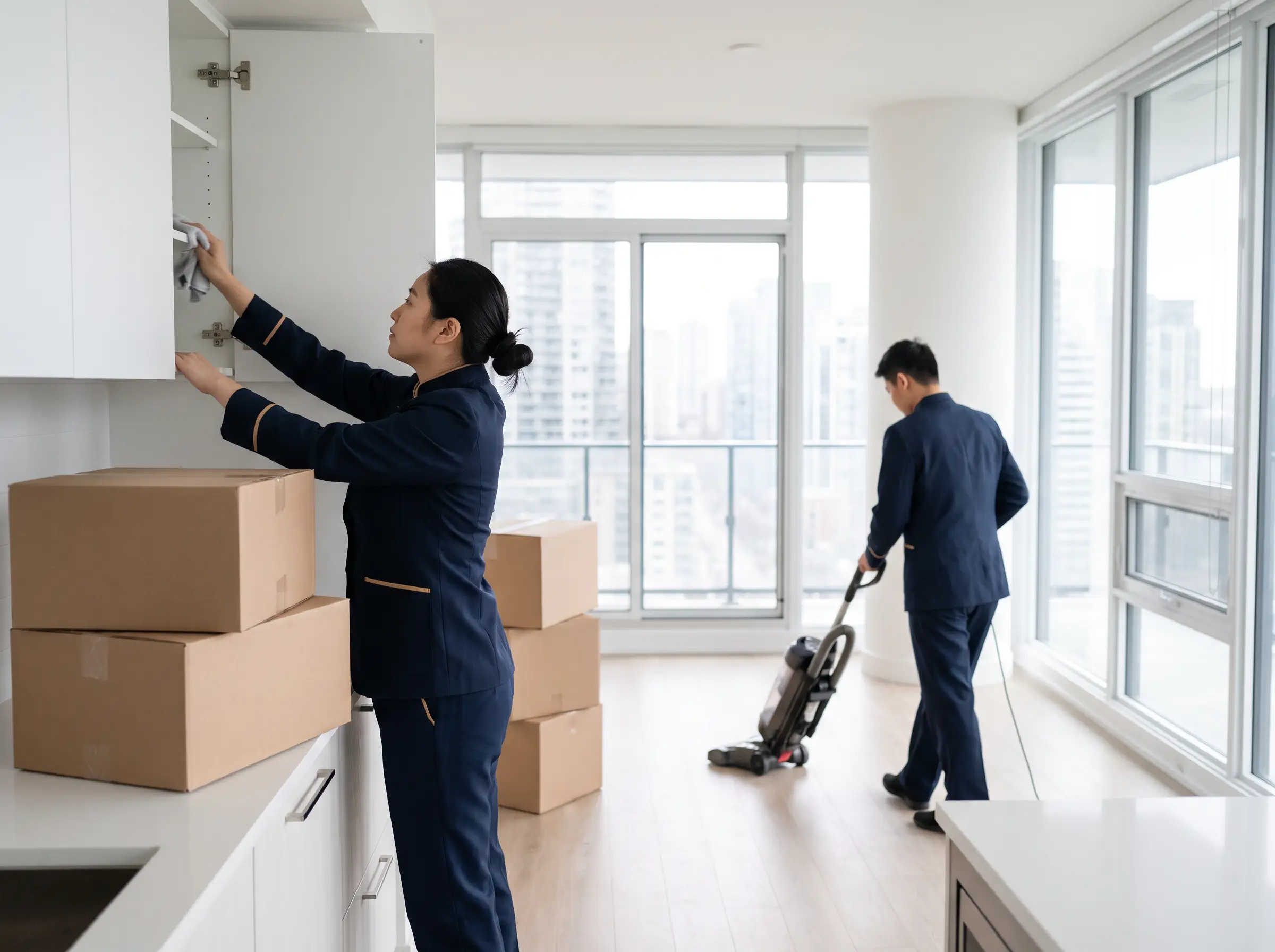A move-out clean leaves the property ready for its final walkthrough.